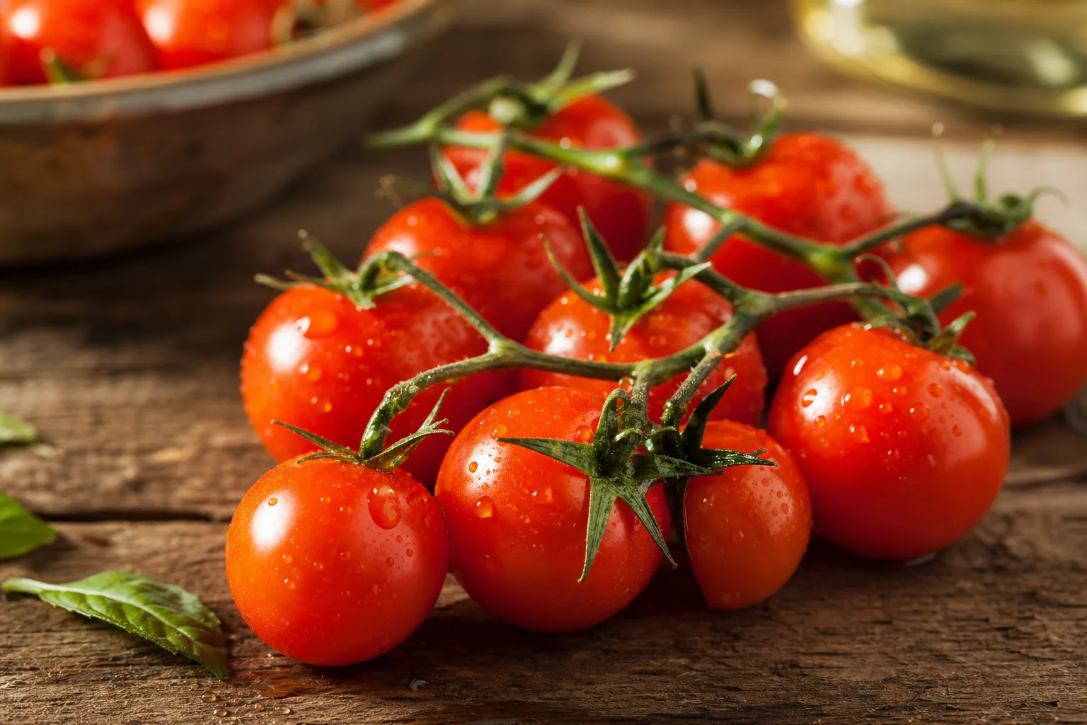 Vine-ripened tomatoes graded for supermarket shelves