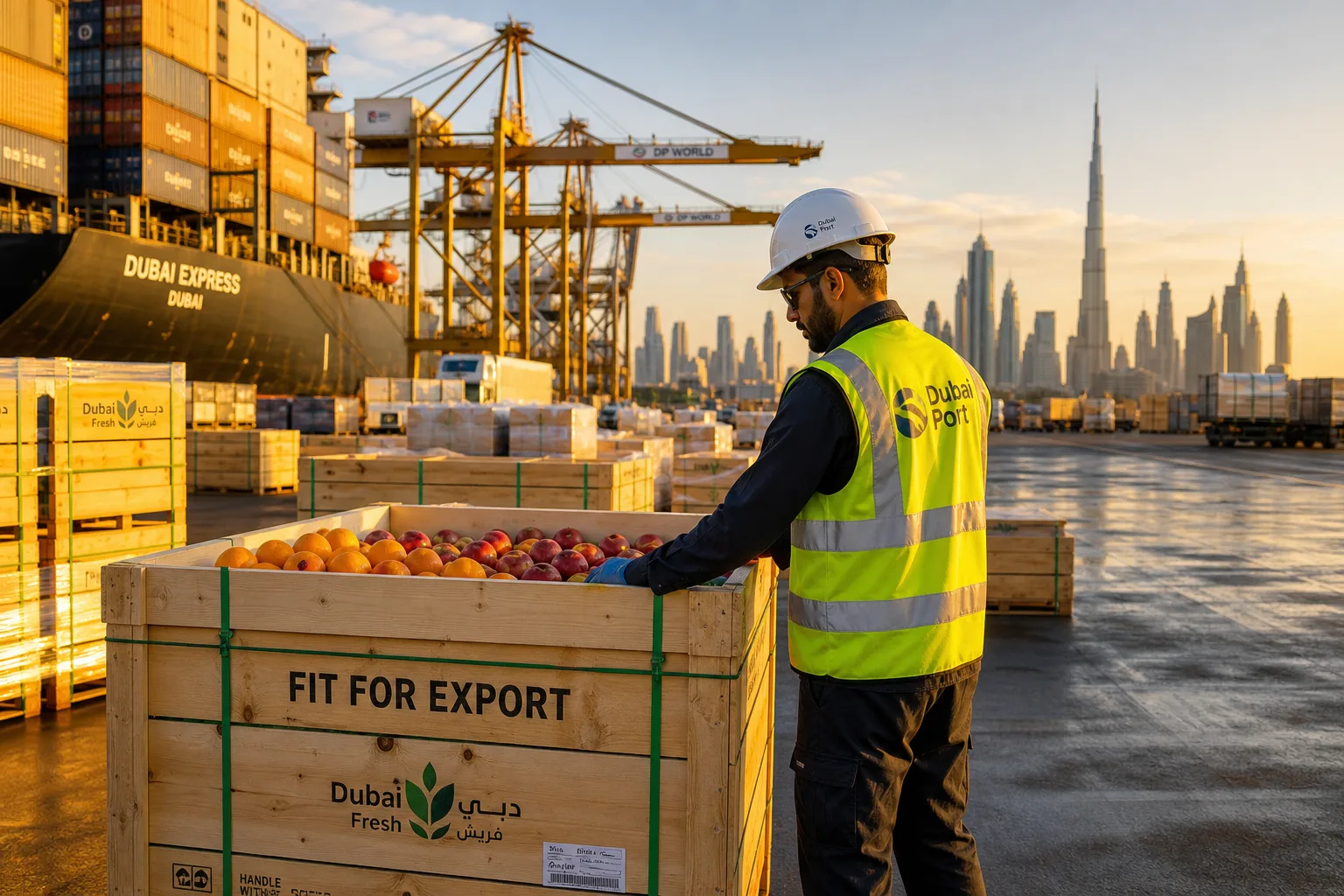 International produce shipments arriving through UAE ports