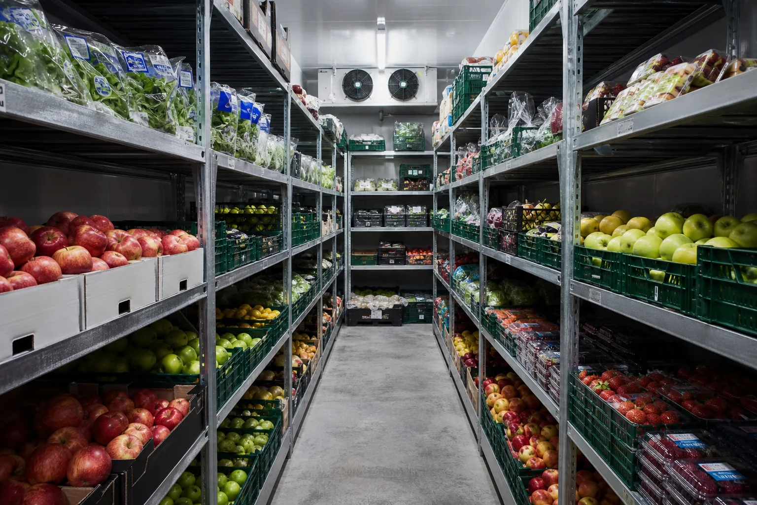 Temperature-controlled storage protecting product freshness