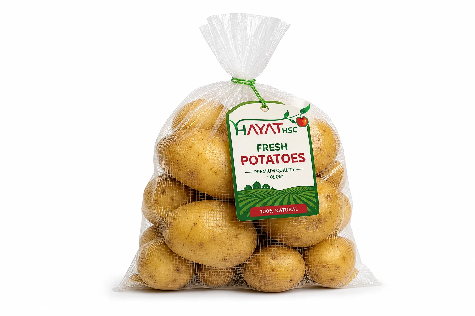 Potatoes in Hayat HSC retail packaging